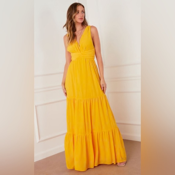 skyLar Rose Dresses & Skirts - skyLar rose Marigold Tiered Maxi Dress size L